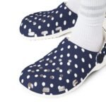 Navy & White Polka Dot EVA Foam Clogs