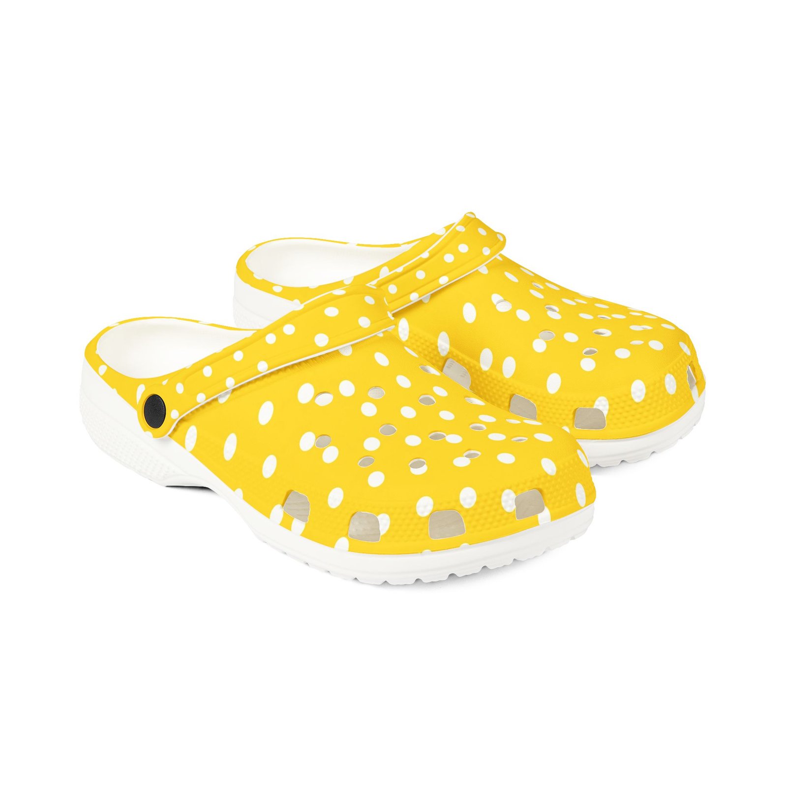 Yellow Polka Dot EVA Foam Clogs - Image 3