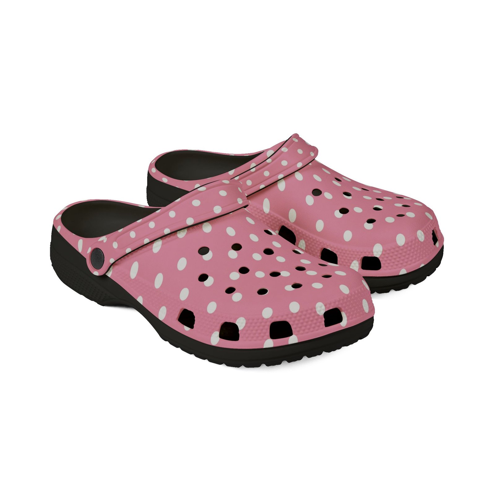 Pink Polka Dot EVA Foam Clogs - Image 11