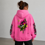 Women’s Digital Bloom Heavyweight Sunfade Oversized Hoodie