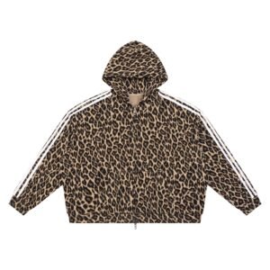 Leopard Full Zip Hoodie