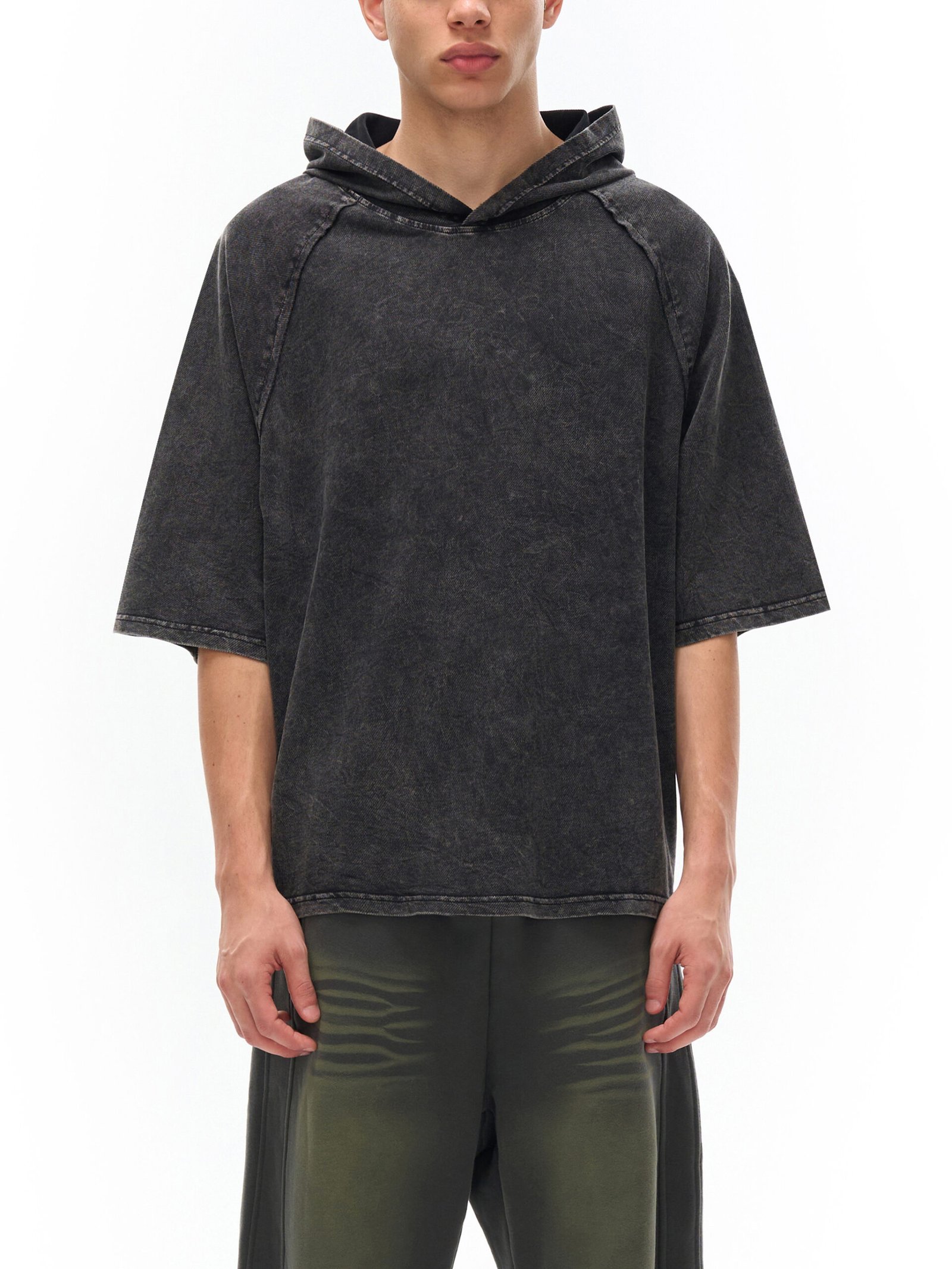 Dragon and Tiger Mythic Clash Snow Washed Hooded Boxy T-Shirt - Image 8