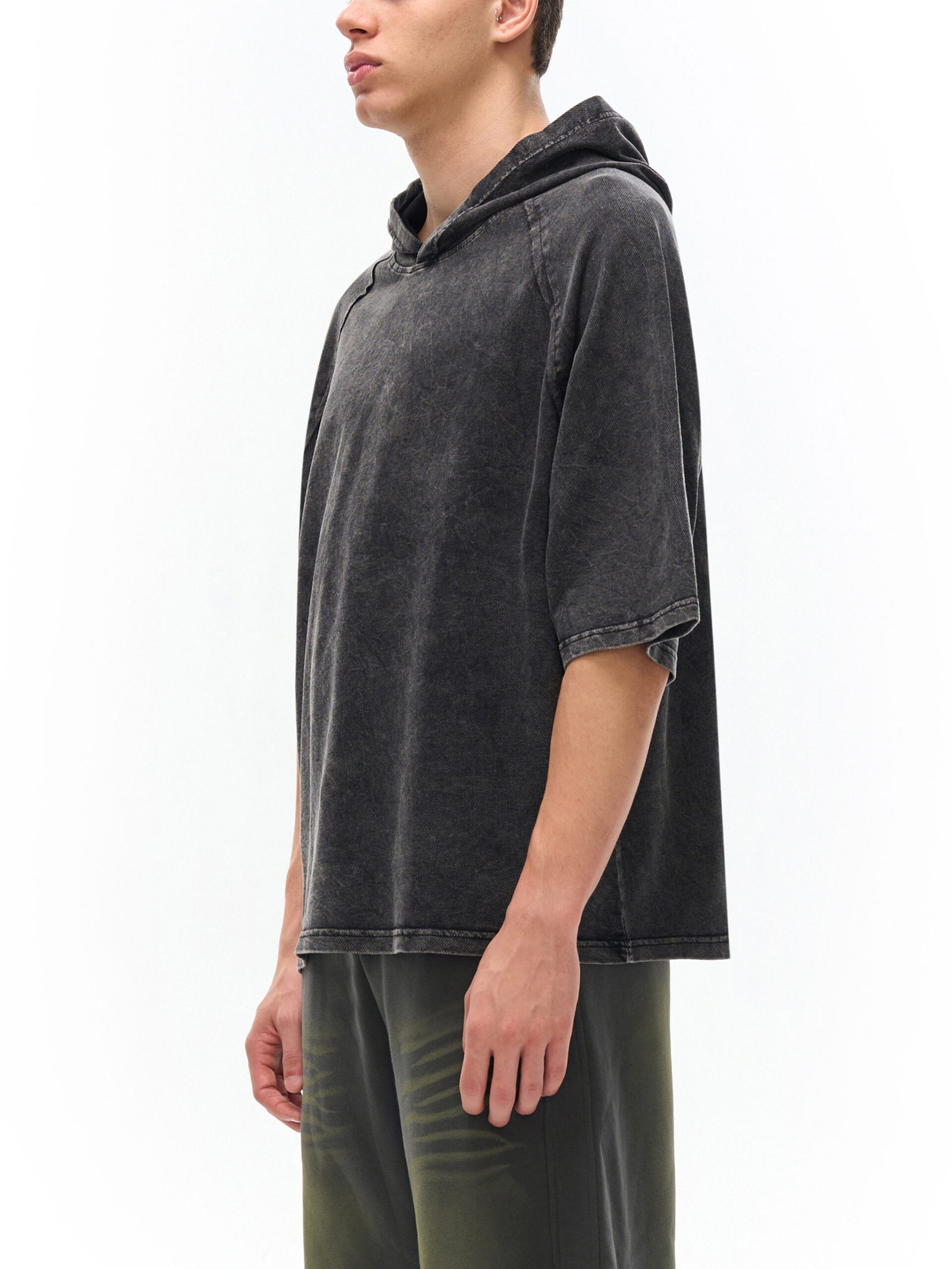 Dragon and Tiger Mythic Clash Snow Washed Hooded Boxy T-Shirt - Image 7