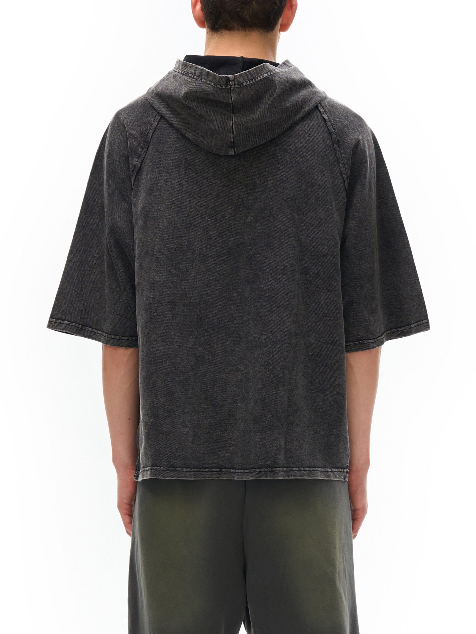 Dragon and Tiger Mythic Clash Snow Washed Hooded Boxy T-Shirt - Image 9