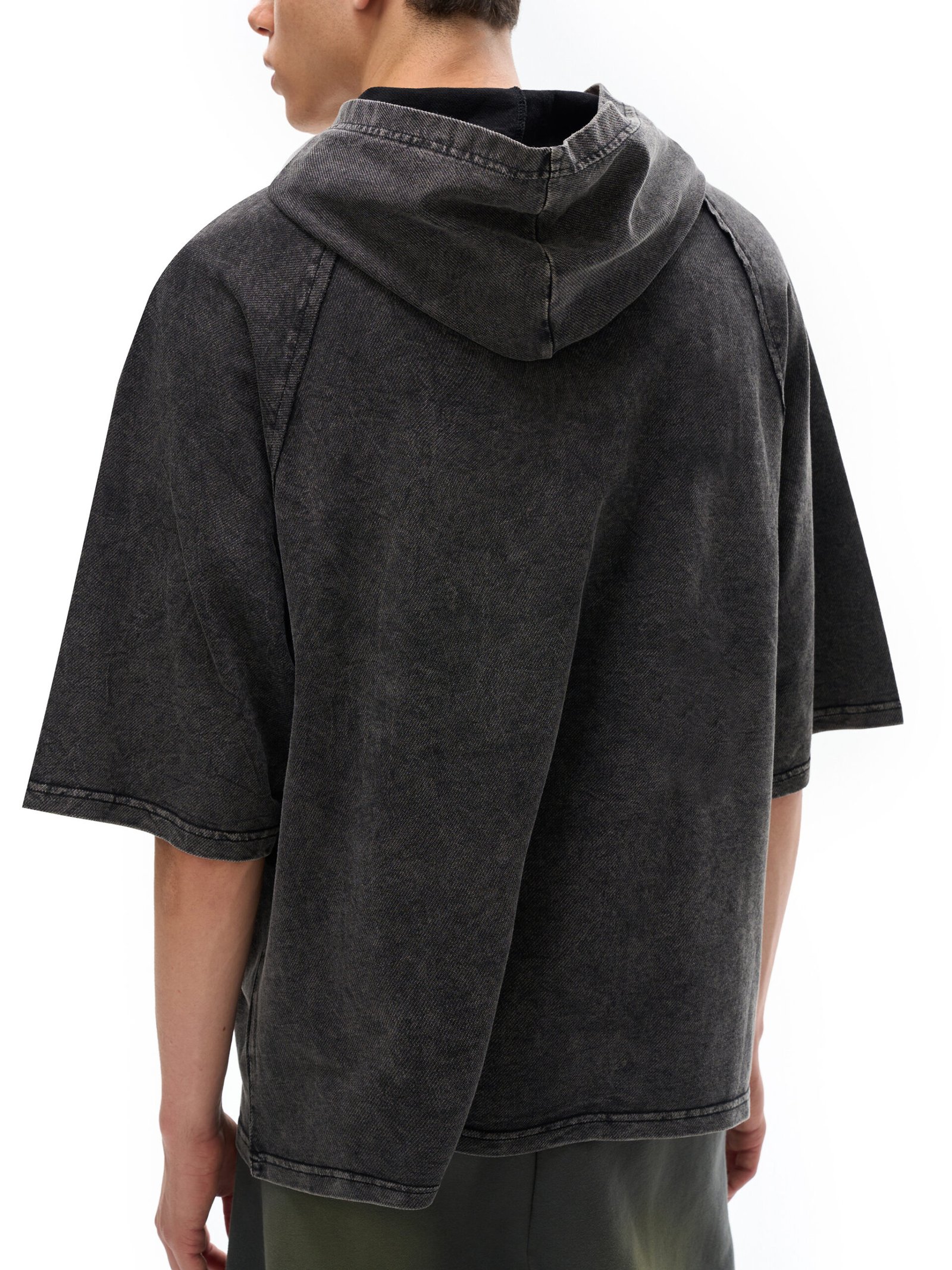 Dragon and Tiger Mythic Clash Snow Washed Hooded Boxy T-Shirt - Image 10