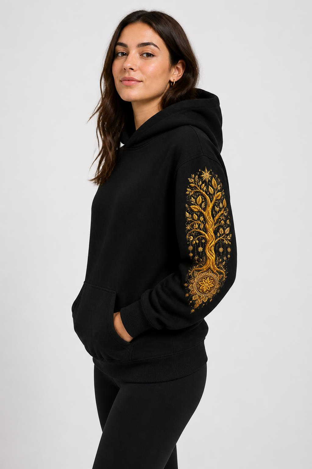 Tree of Life Oversized Fleeced Hoodie - Image 4